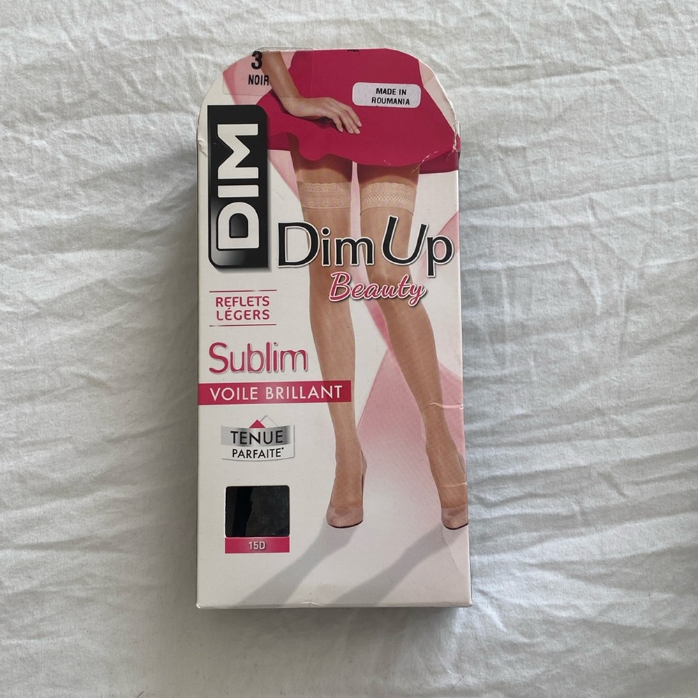 Dim/up thigh high stockings size 3 Black
